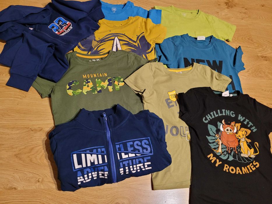 Ubrania chłopięce rozm. 128-134 (zestaw)