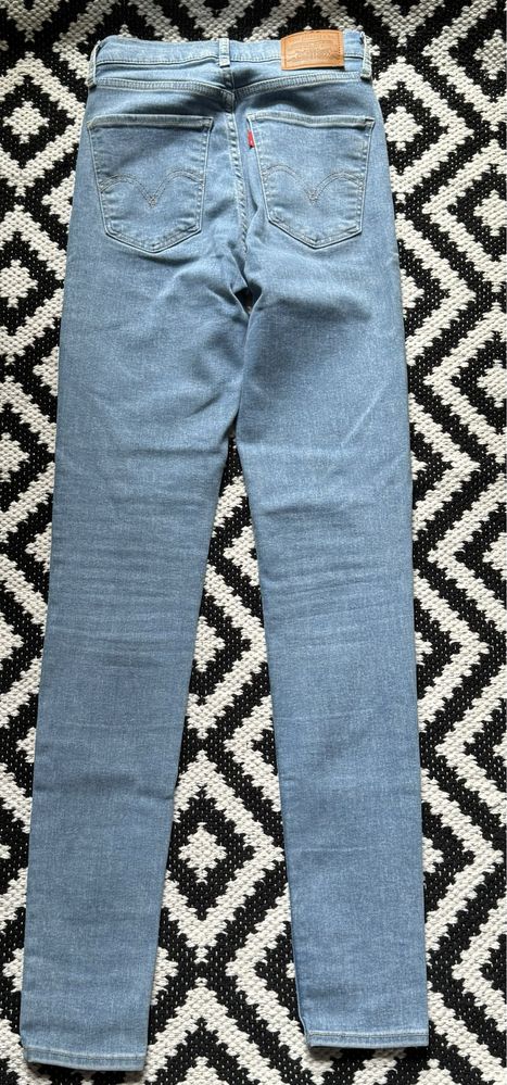 LEVI'S Jeansy Damskie W25 L32 Niebieski Super Skinny Fit