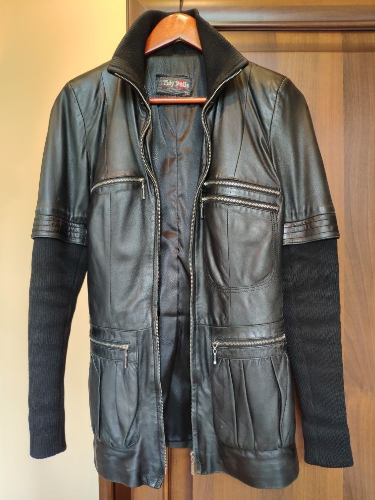 Натуральна шкіряна жіноча куртка, Tidy Pelle, р-р XS