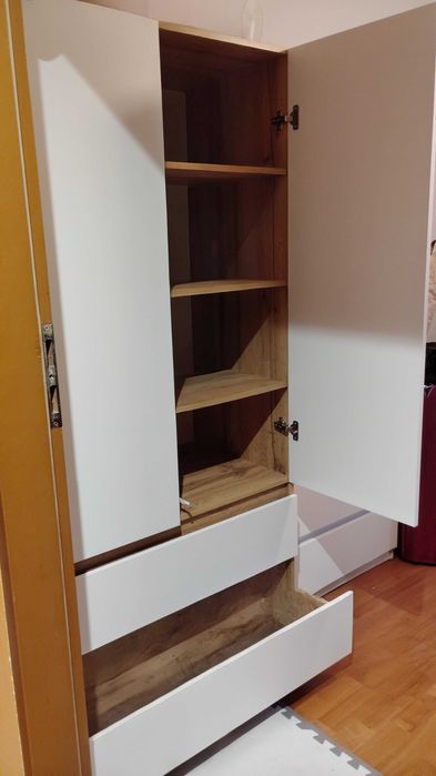 Szafa dwukolorowa 90x180x50