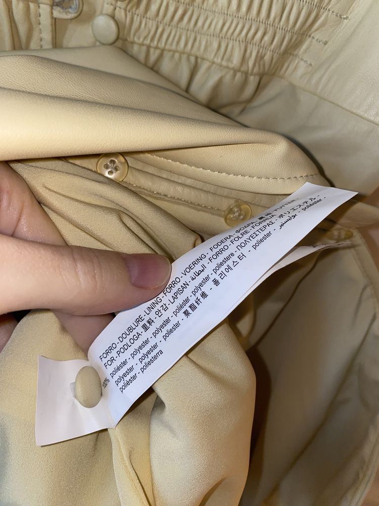 Кожаное платье Zara