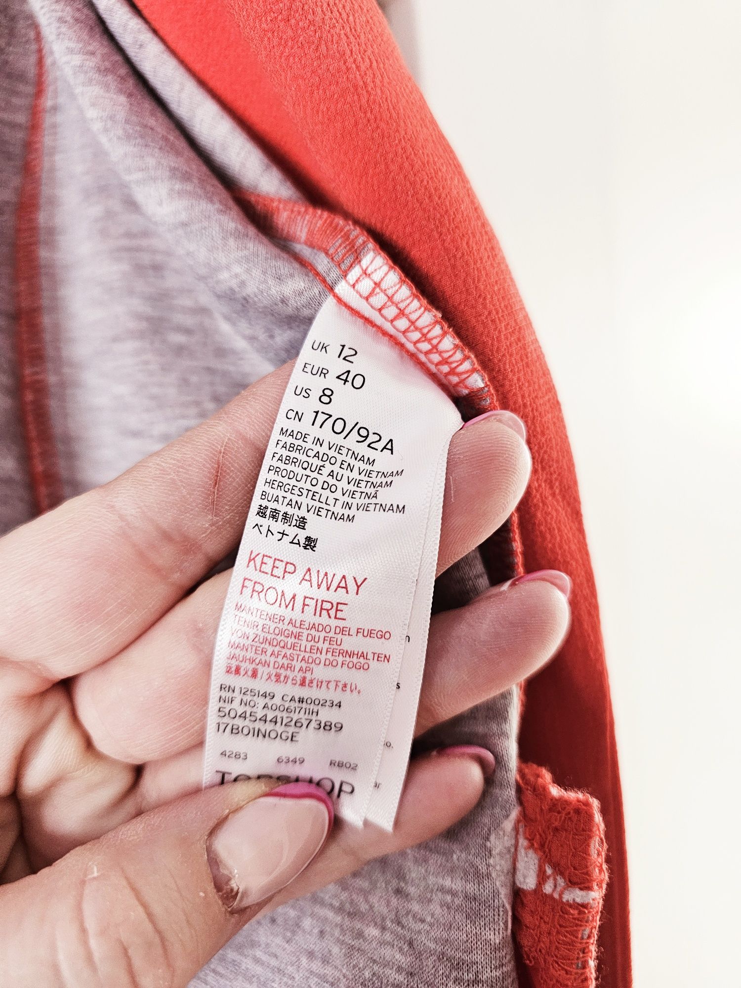 Pomarańczowa marynarka TopShop 40 L żakiet L