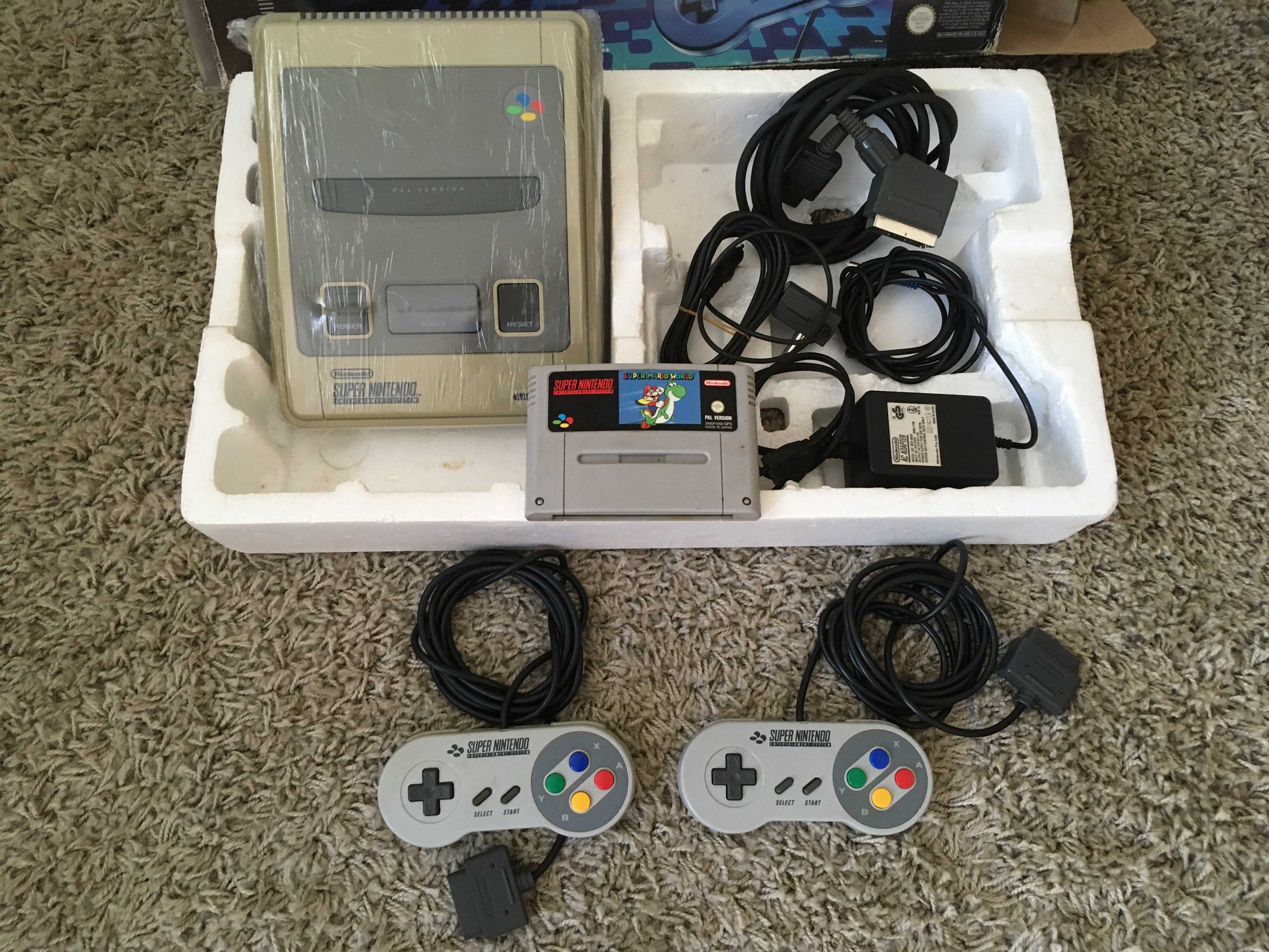 Consola snes supernintendo super nintendo + jogos + adaptador