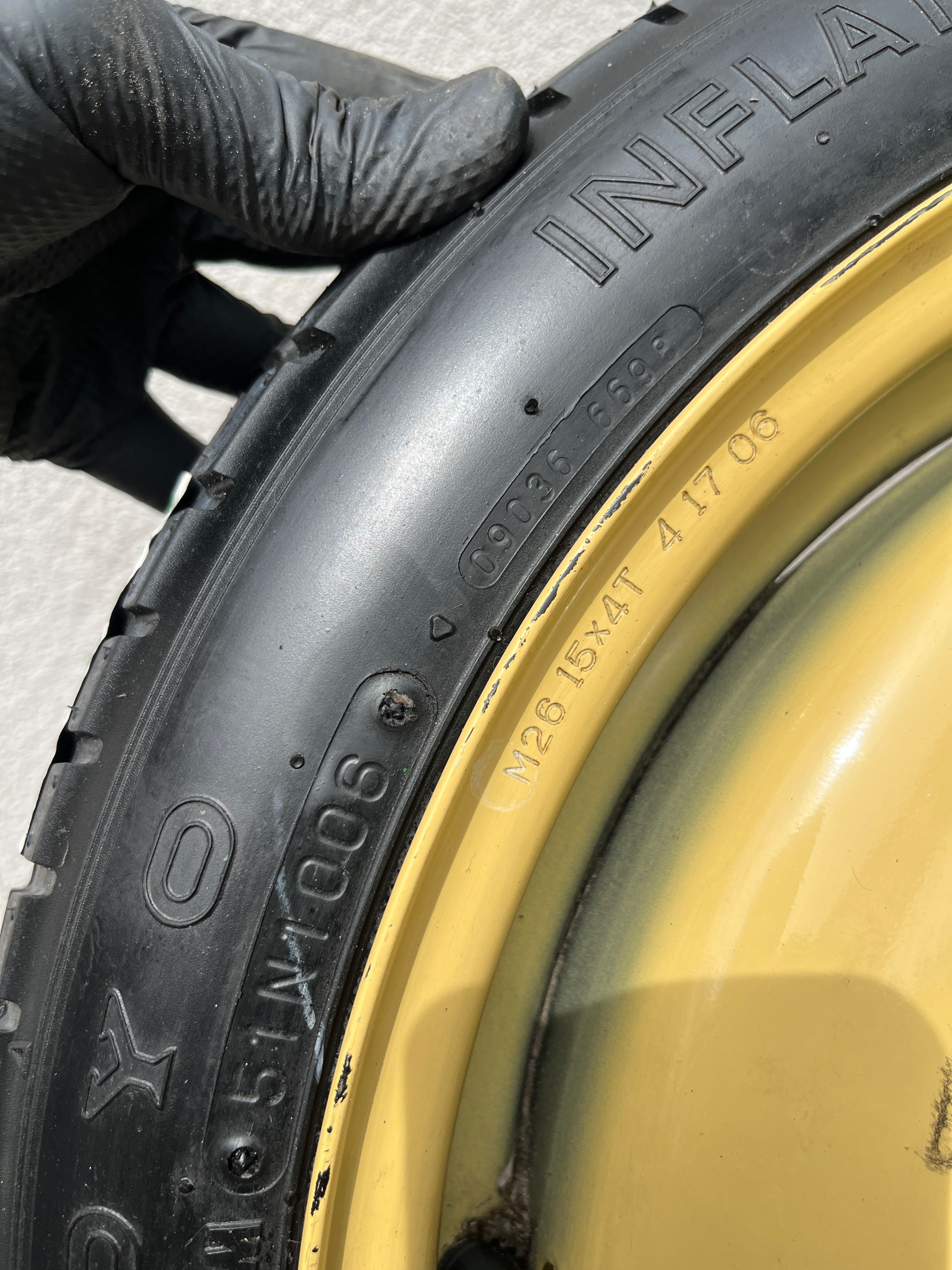 Koło zapasowe dojazdowe  5X114.3 M26 15X4T R15 MAZDA KIA HYUNDAI