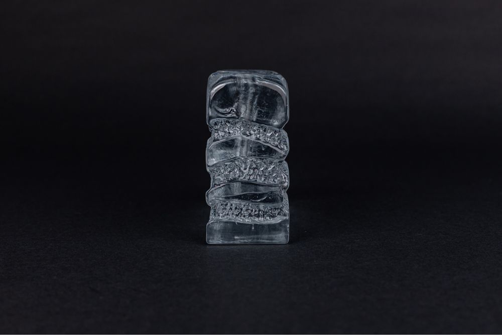Solifleur Ice Block Ingrid Crystal wazon przycisk na jeden kwiat szkło