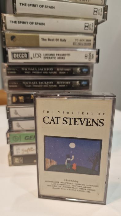 Coleção de cassetes áudio anos 70 & 80