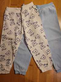 2 x spodnie, r. 86 / 92, Lupilu, pluszowe, niebieskie