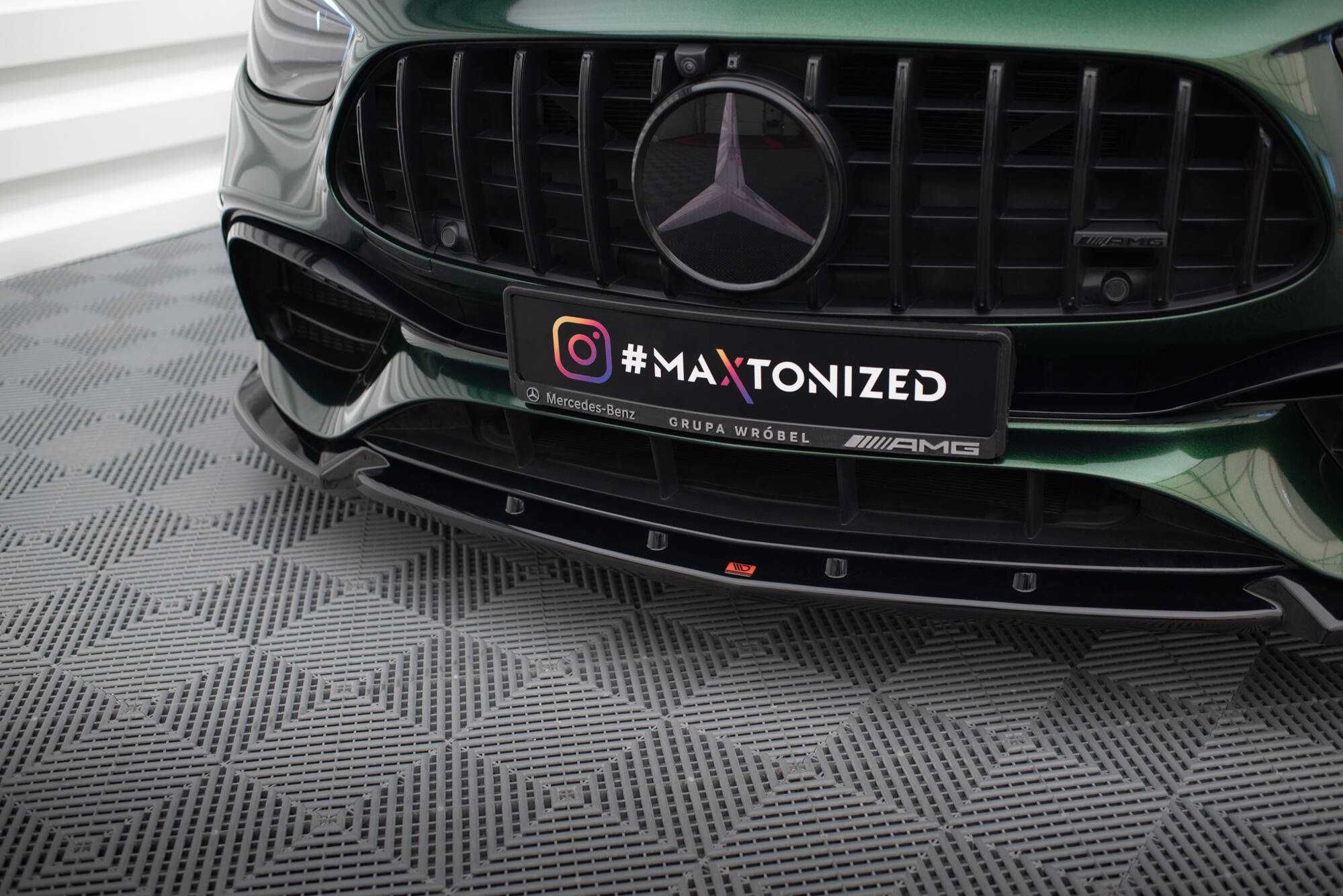 Сплиттер Mercedes W213 E63 AMG рестайл (2021+) тюнинг обвес губа юбка