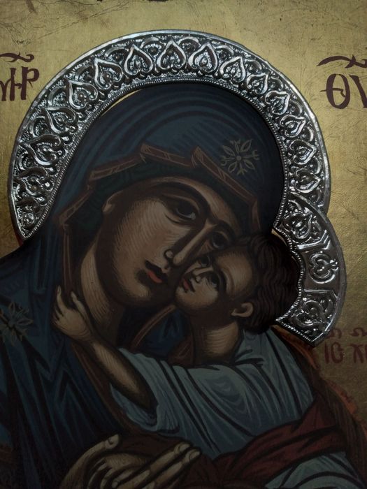 Икона с серебром