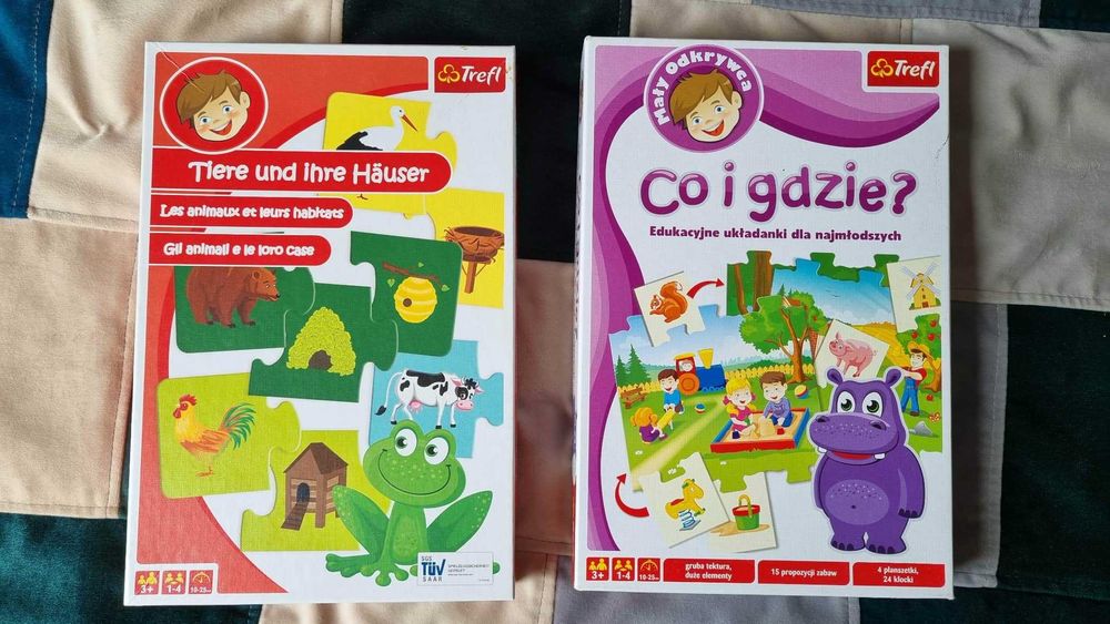 Różne puzzle, układanki