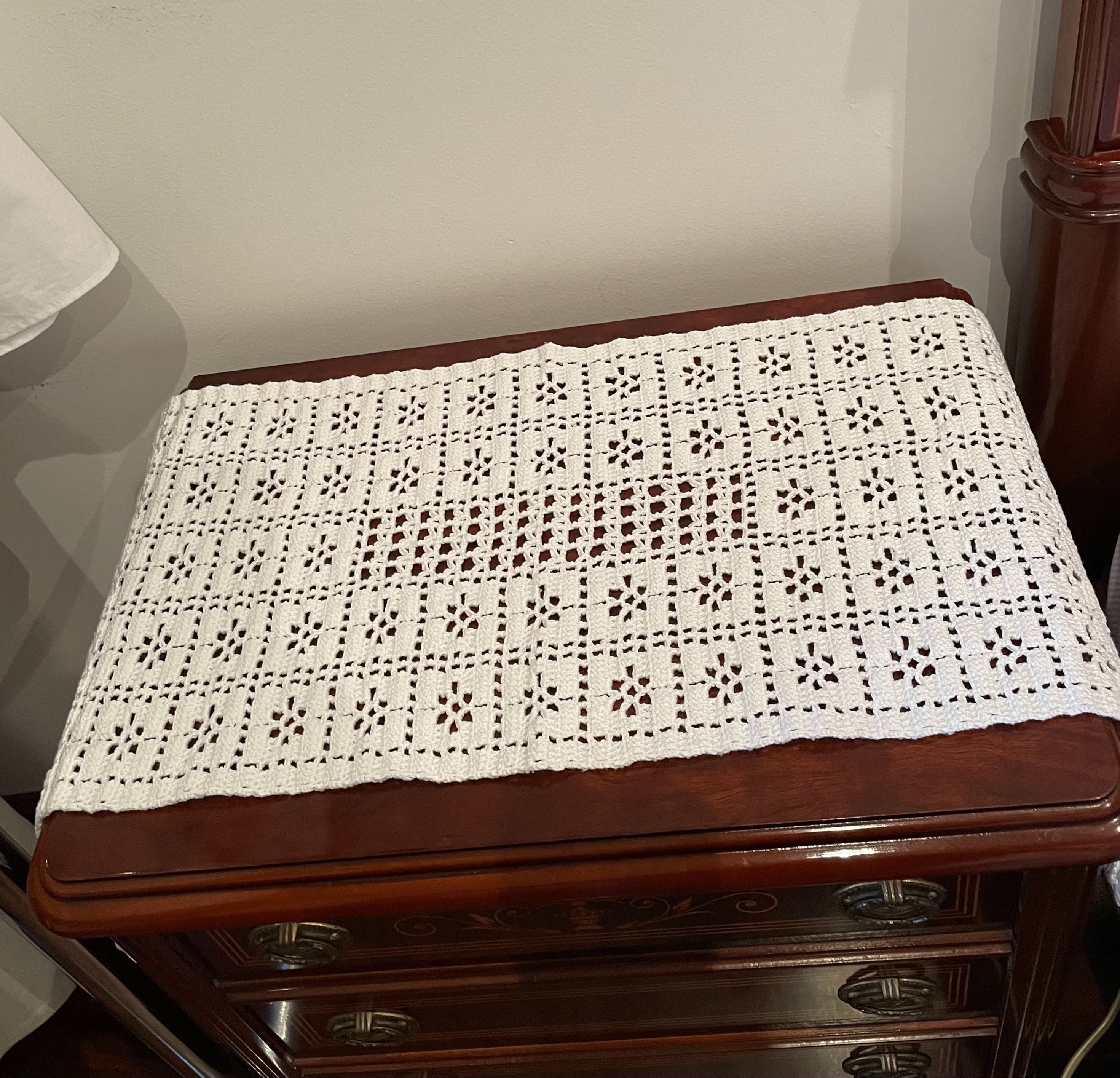 Conjunto de naperons de renda