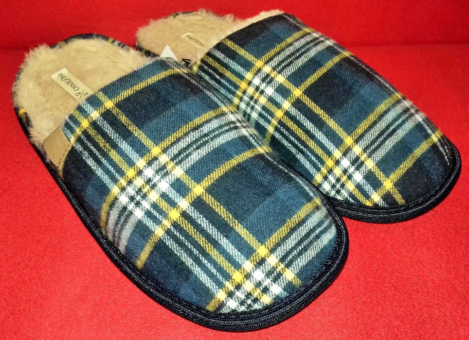 Bambosze męskie nowe ciepłe kapcie 41