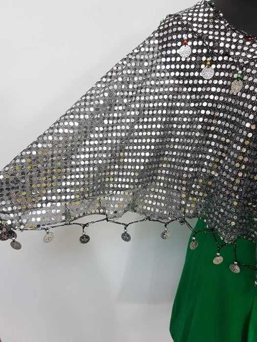 Narzutka bluzka z cekinami taniec brzucha arabska. S008