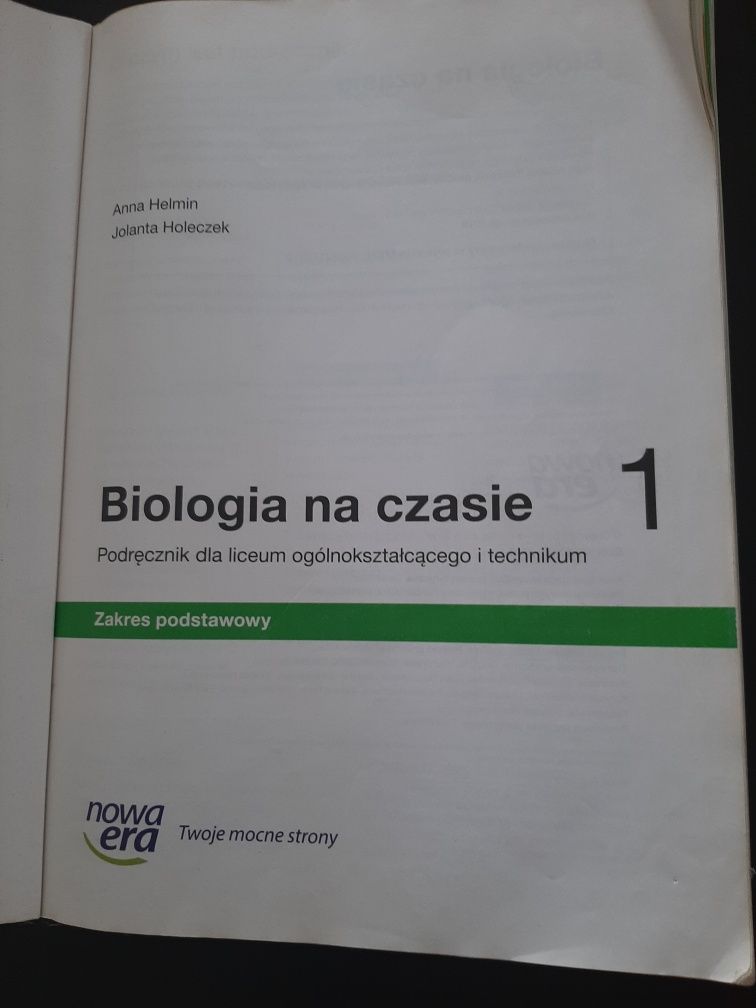 Biologia na czasie 1 Nowa Era Helmin, Holeczek