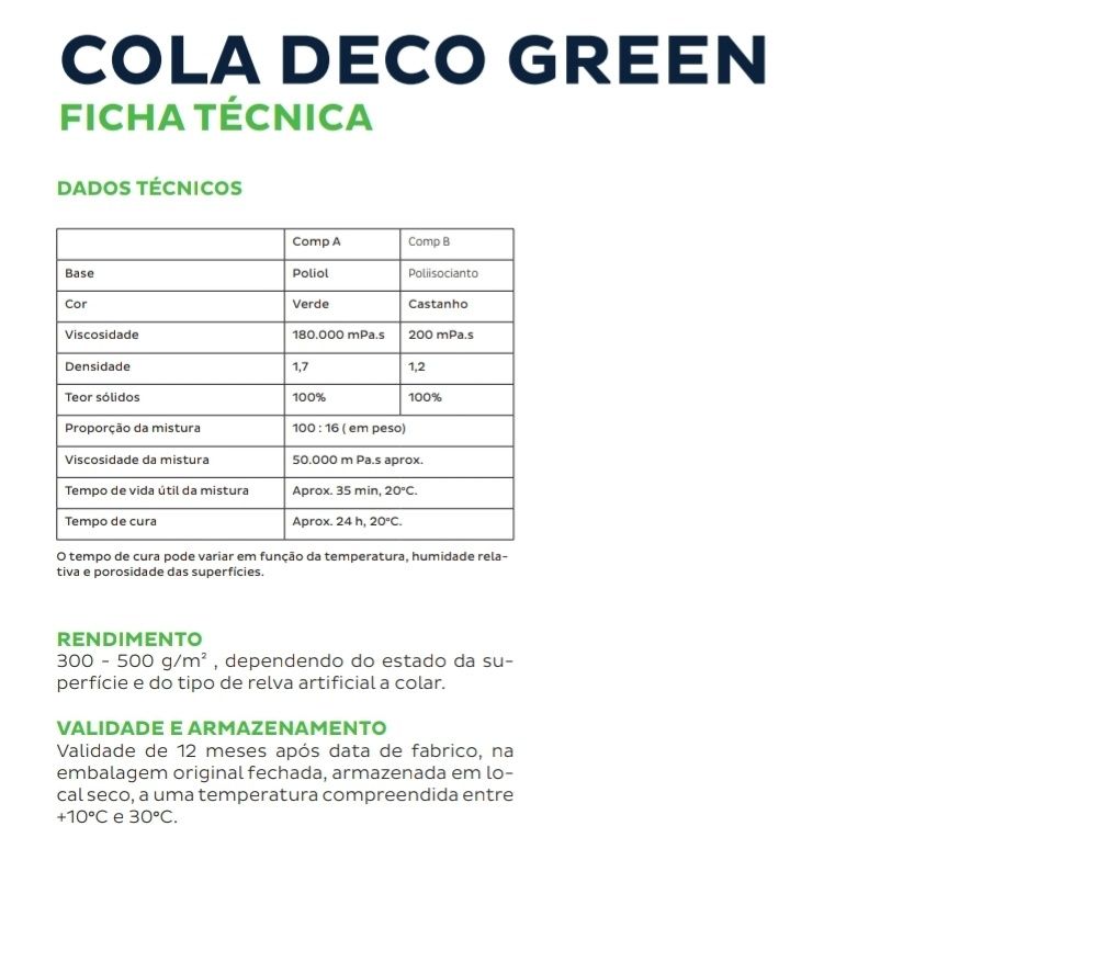 Cola Bostik Deco Green -  6kg  para Relva Artificial