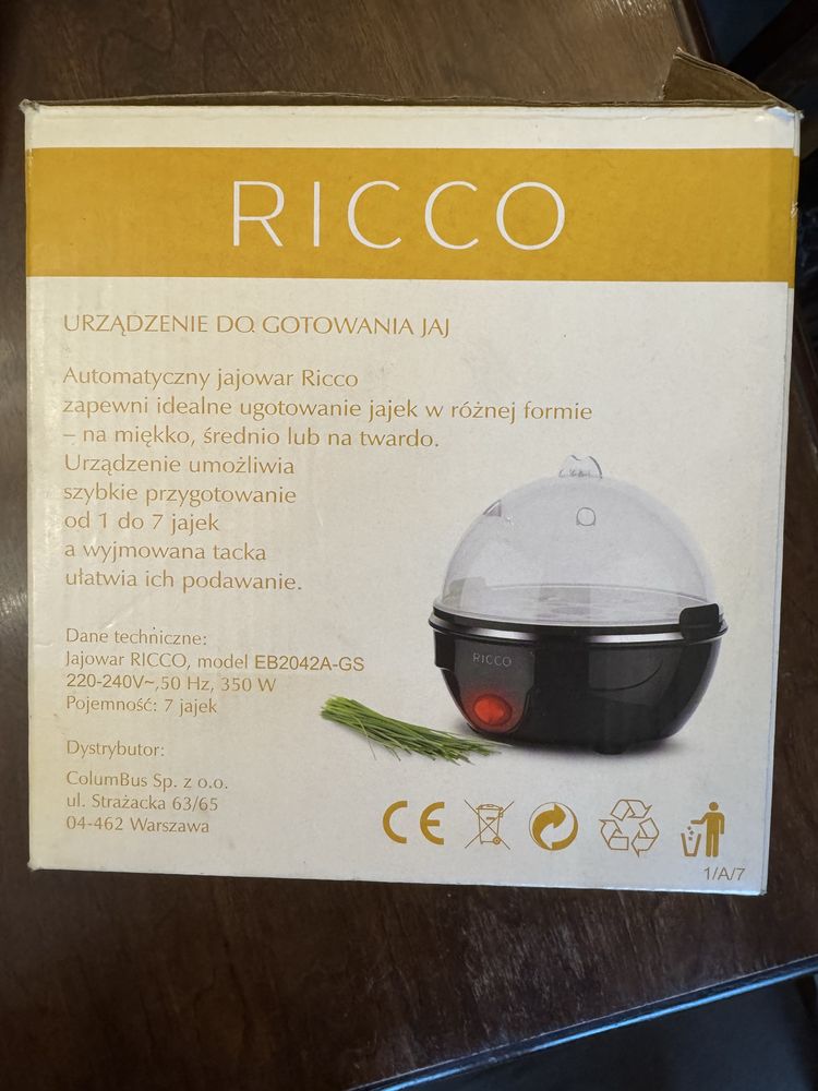 Jajowar Ricco urządzenie do gotowania jaj
