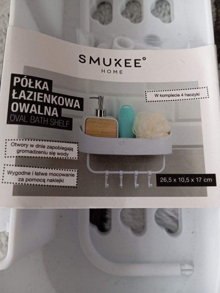 Półka Łazienkowa owalna 26,5 x 10,5 x 17