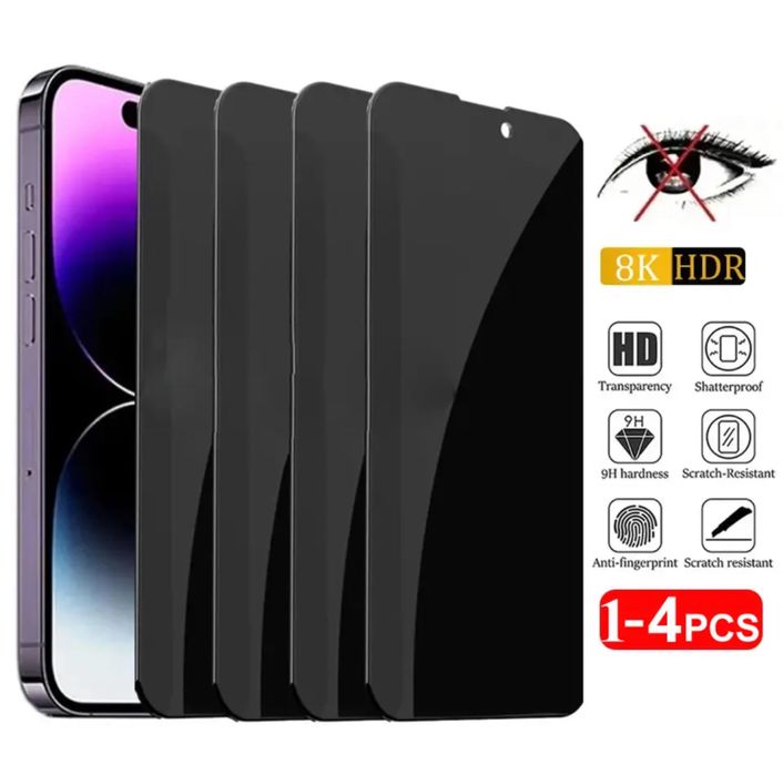 Защитное стекло на iPhone 13 (противошпионское)