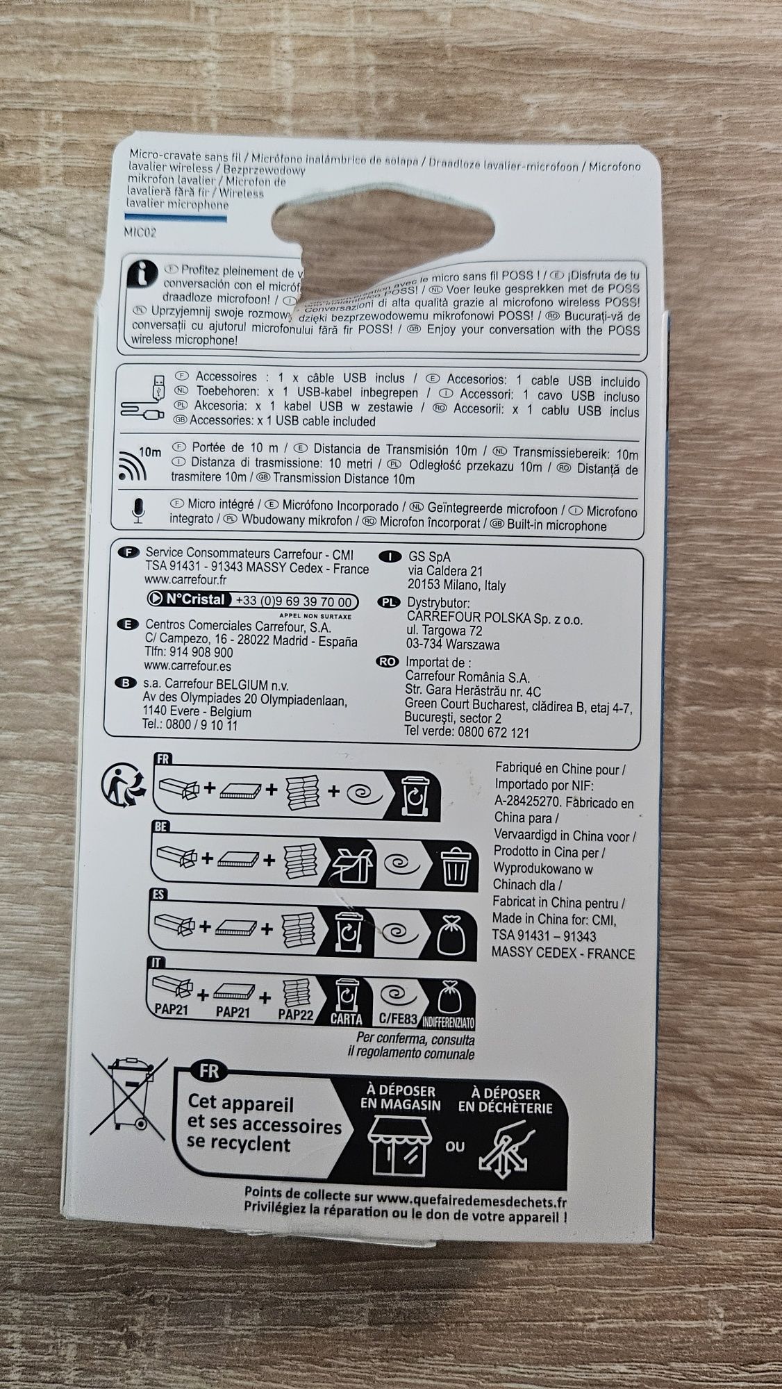 Mikrofon bezprzewodowy krawatowy