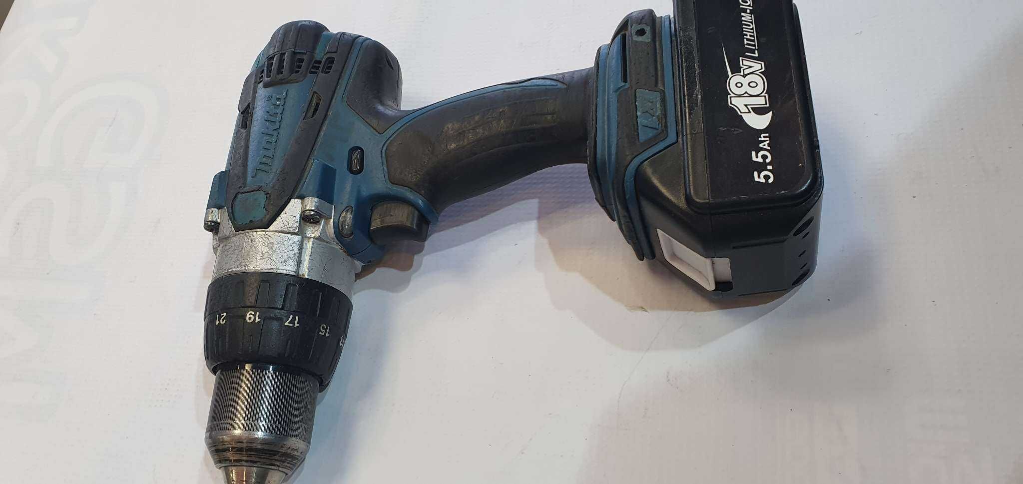Wkrętarka Makita BHP 458 + bat. 18 V 5,5 Ah - komismadej.pl Gorlice