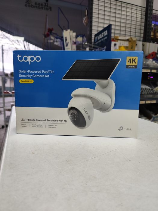 Câmara videovigilância Tapo 4K  - ENERGIA SOLAR