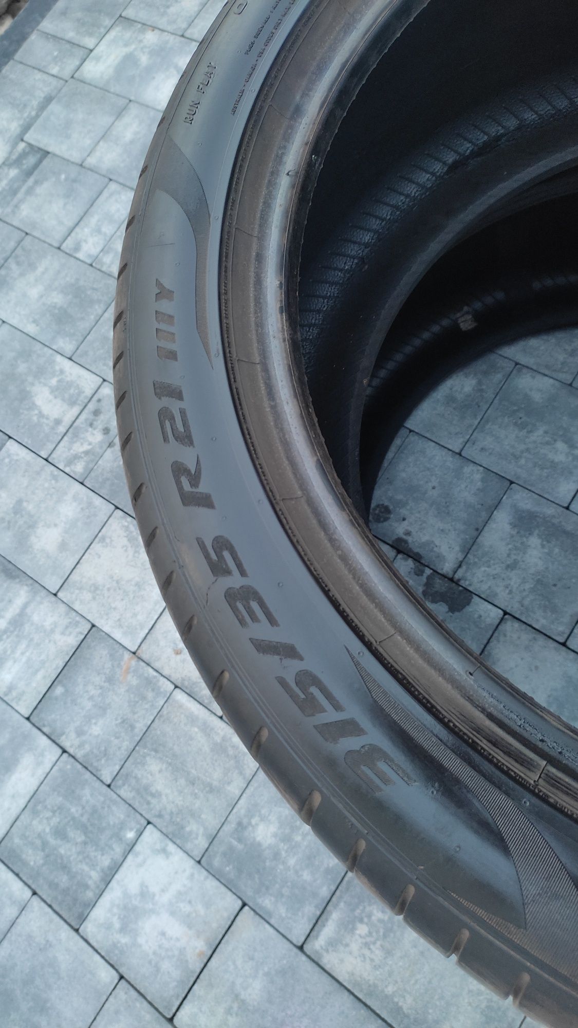 2x opony letnie Pirelli P-zero runflat 315/35r21 dot 2019 - 2szt