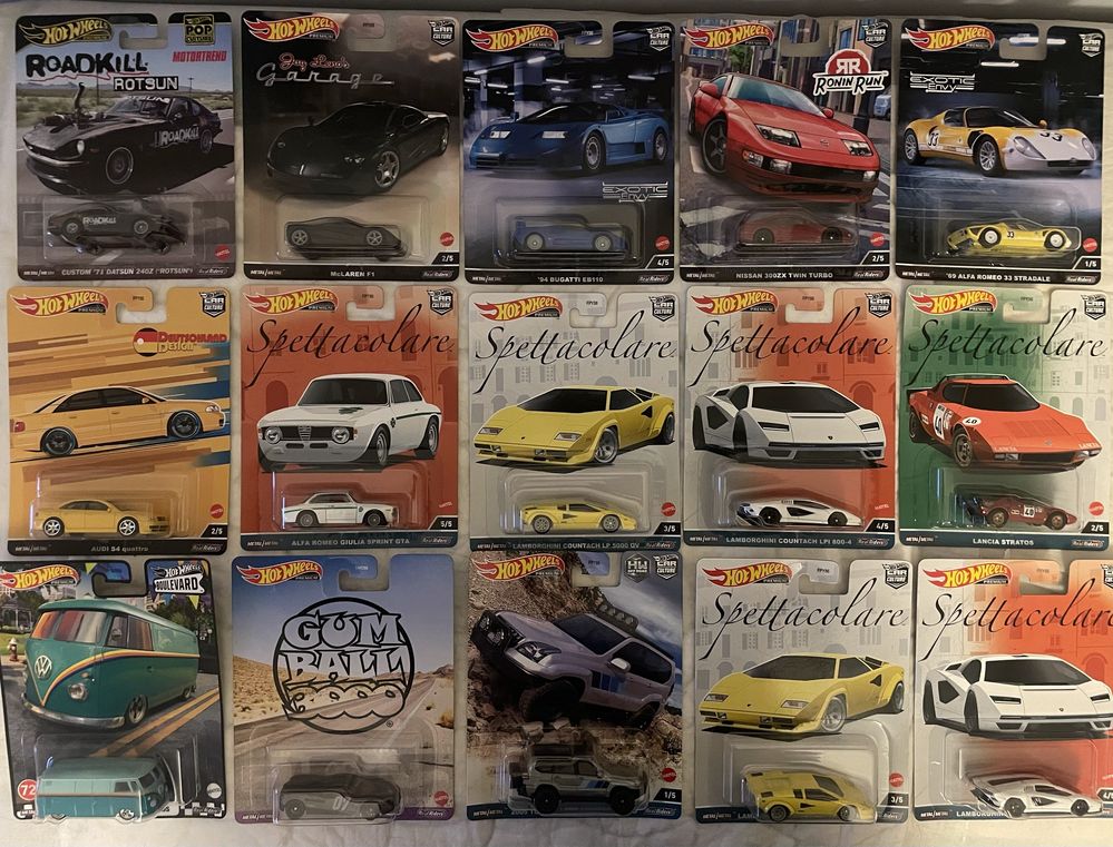 Hot wheels real rider Alfa Romeo Lancia Lamborghini Mercedes