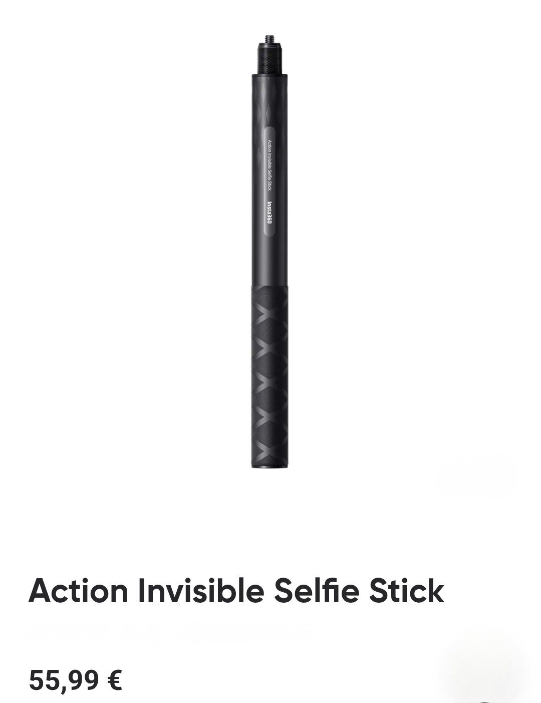 Insta360 action invisible selfie stick