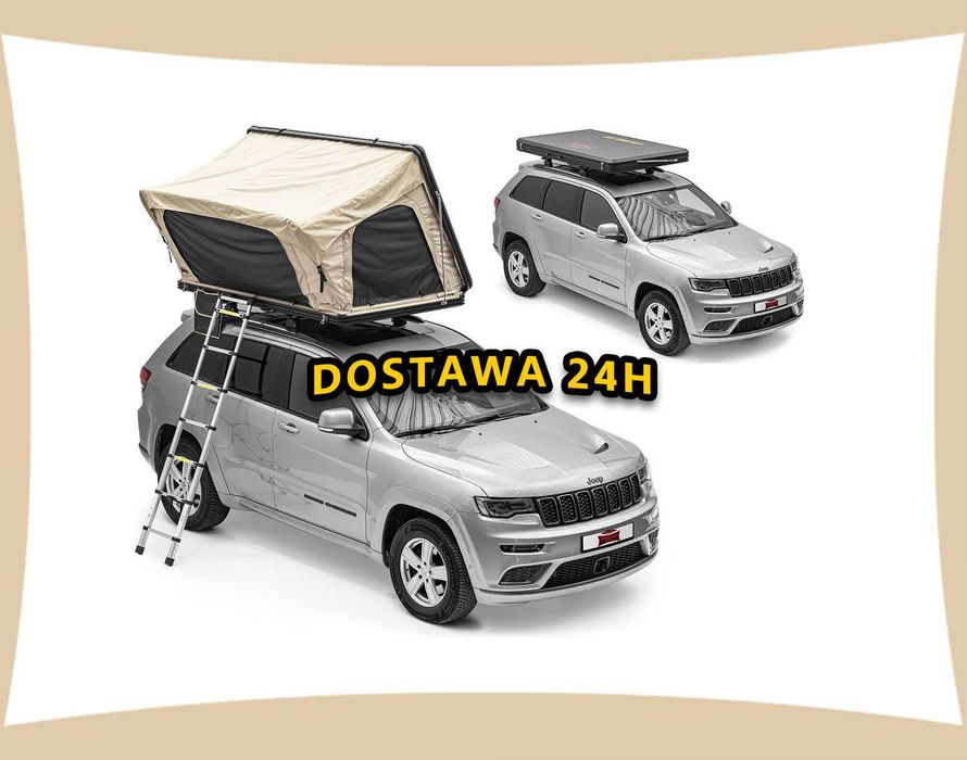 SAMOCHODOWY NAMIOT DACHOWY AERO ALU bagażnik dach w twardej obudowie