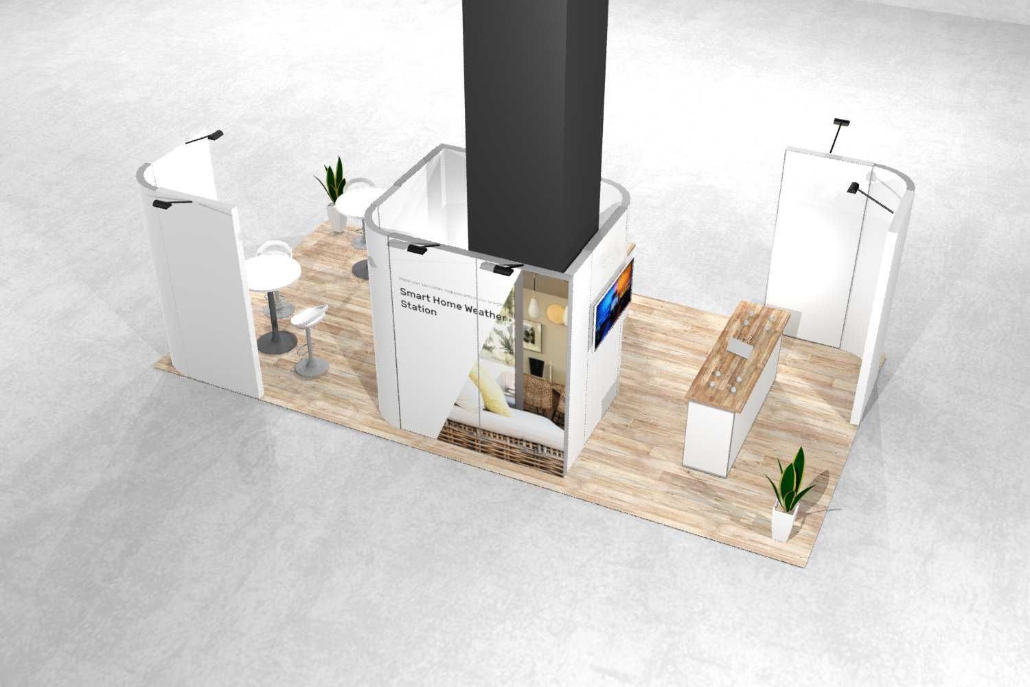 Stoiska targowe • System mFrame/BeMatrix • Projekt + montaż