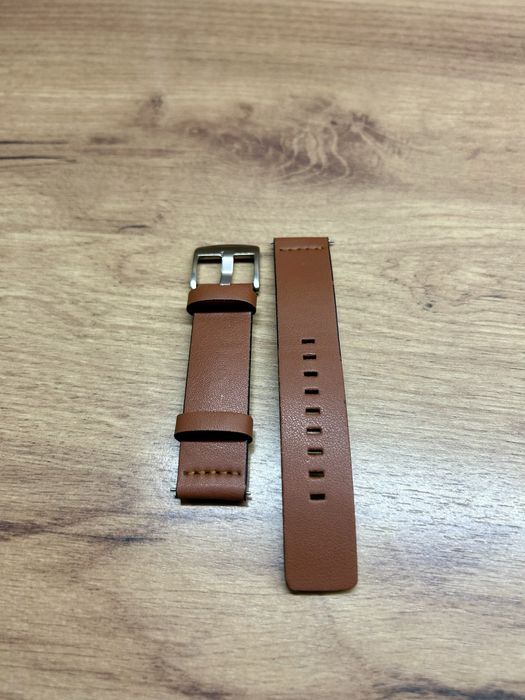 Skórzany pasek, 20 mm, brązowy, stan idealny