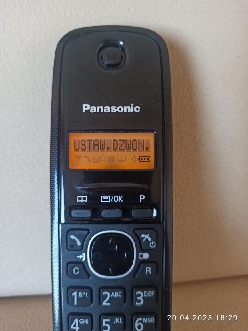 TELEFON PANASONIC telefon bezprzewodowy  KX-TG1611PD