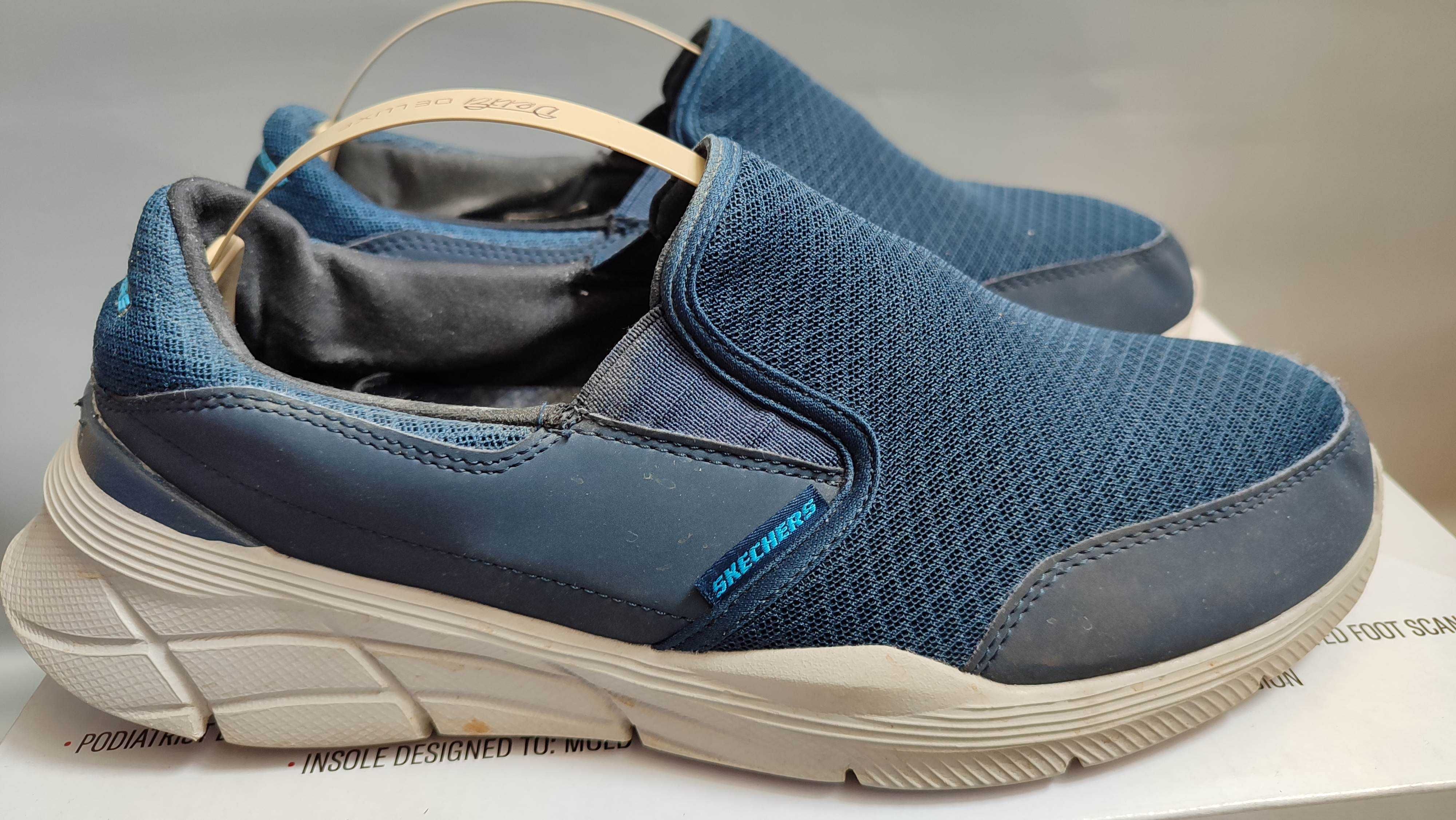 Sketchers мокасини чоловічі з натуральної замші та шкіри