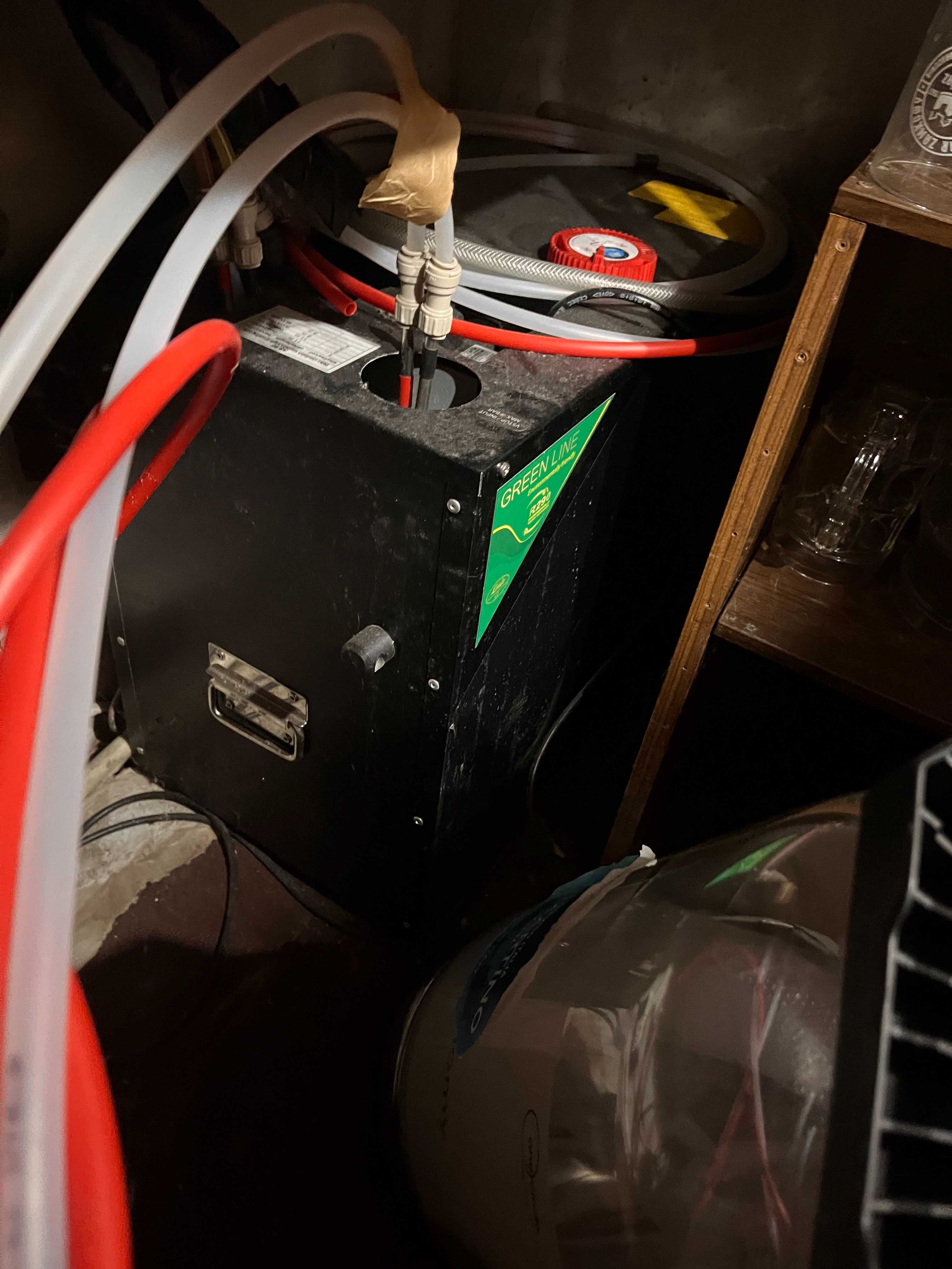 Instalacja do piwa prawie nowa, nalewak, 2 krany, zestaw, chłodziarka