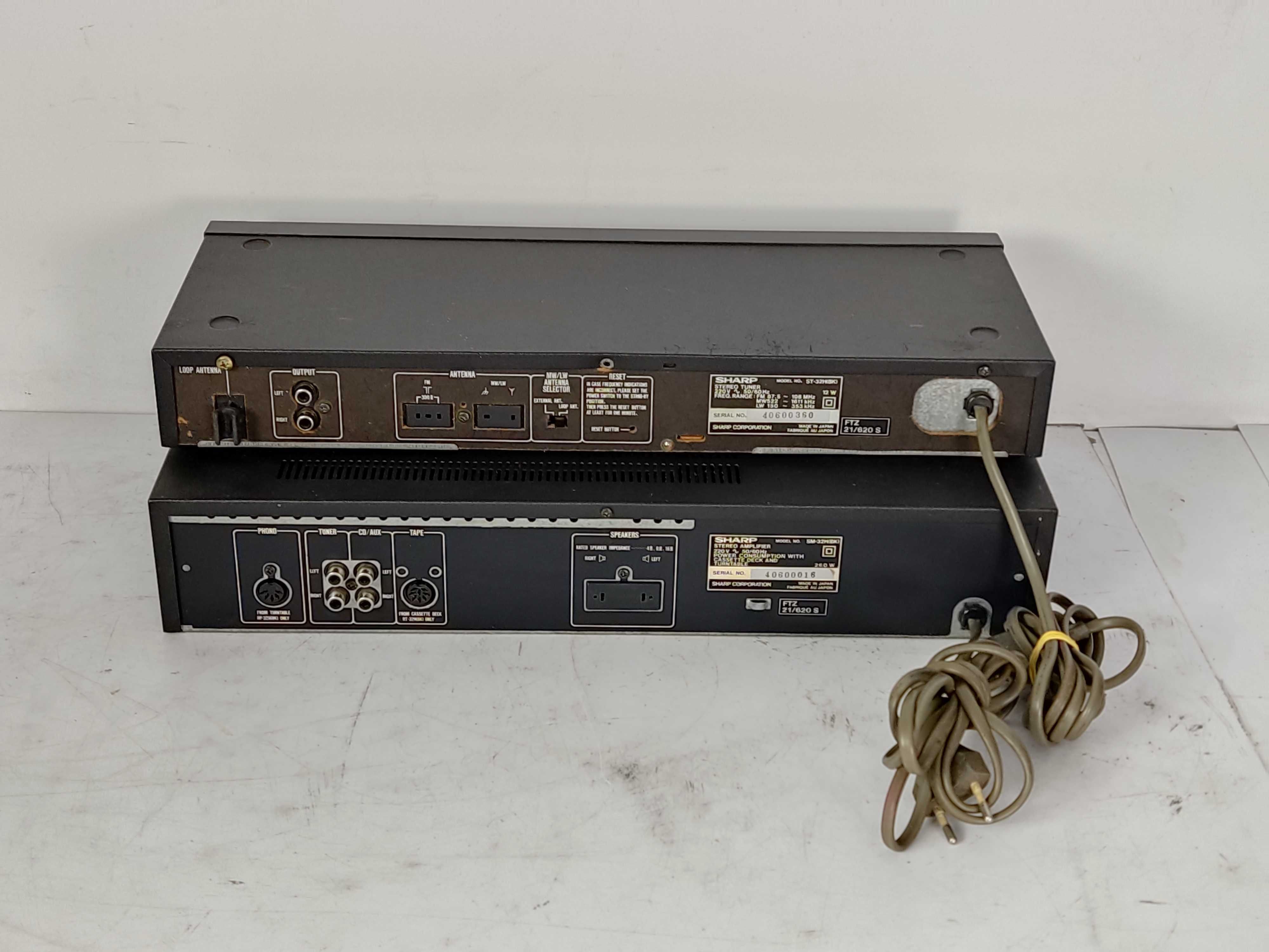 Wzmacniacz SM 32h bk 260W Sharp Equalizer Japan 4ohm tuner