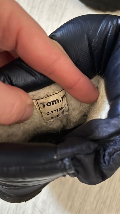 БроньТеплі дитячі зимові термо черевики водонепроникні на овчині