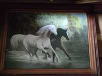 Obraz przedstawiający konie