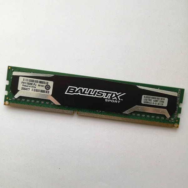 Игровая оперативная память Crucial Ballistix Sport DDR3 8Gb 1600MHz 12