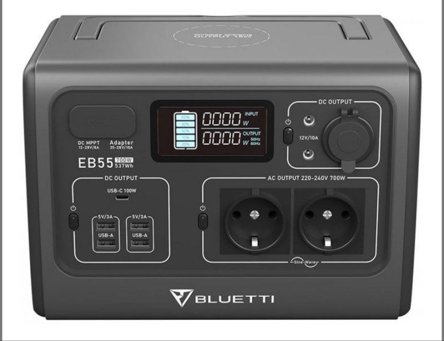 Зарядная станция BLUETTI EB55 Portable Power Station 537Wh