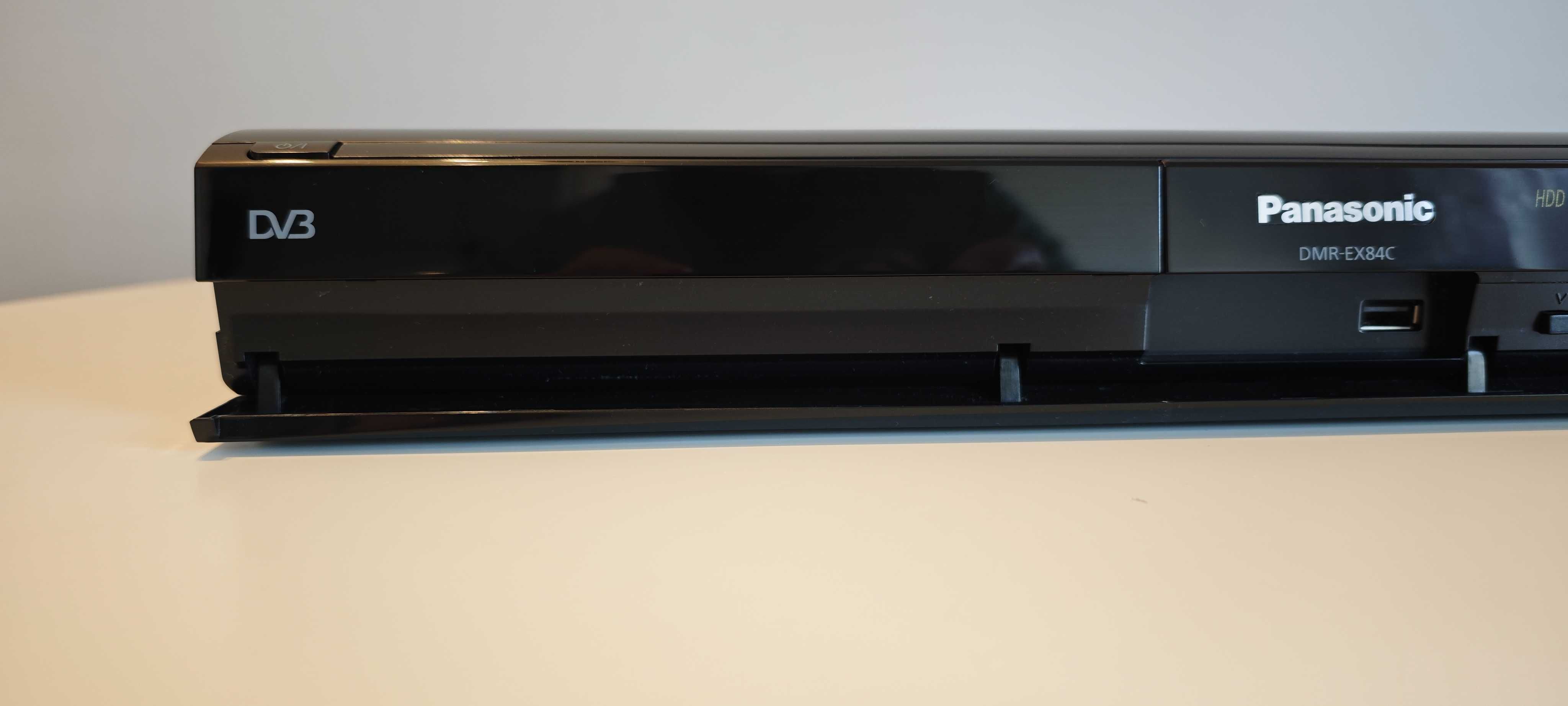 Nagrywarka z dyskiem HDD160GB Panasonic DMR-EX84C +Pilot Pl menu USB