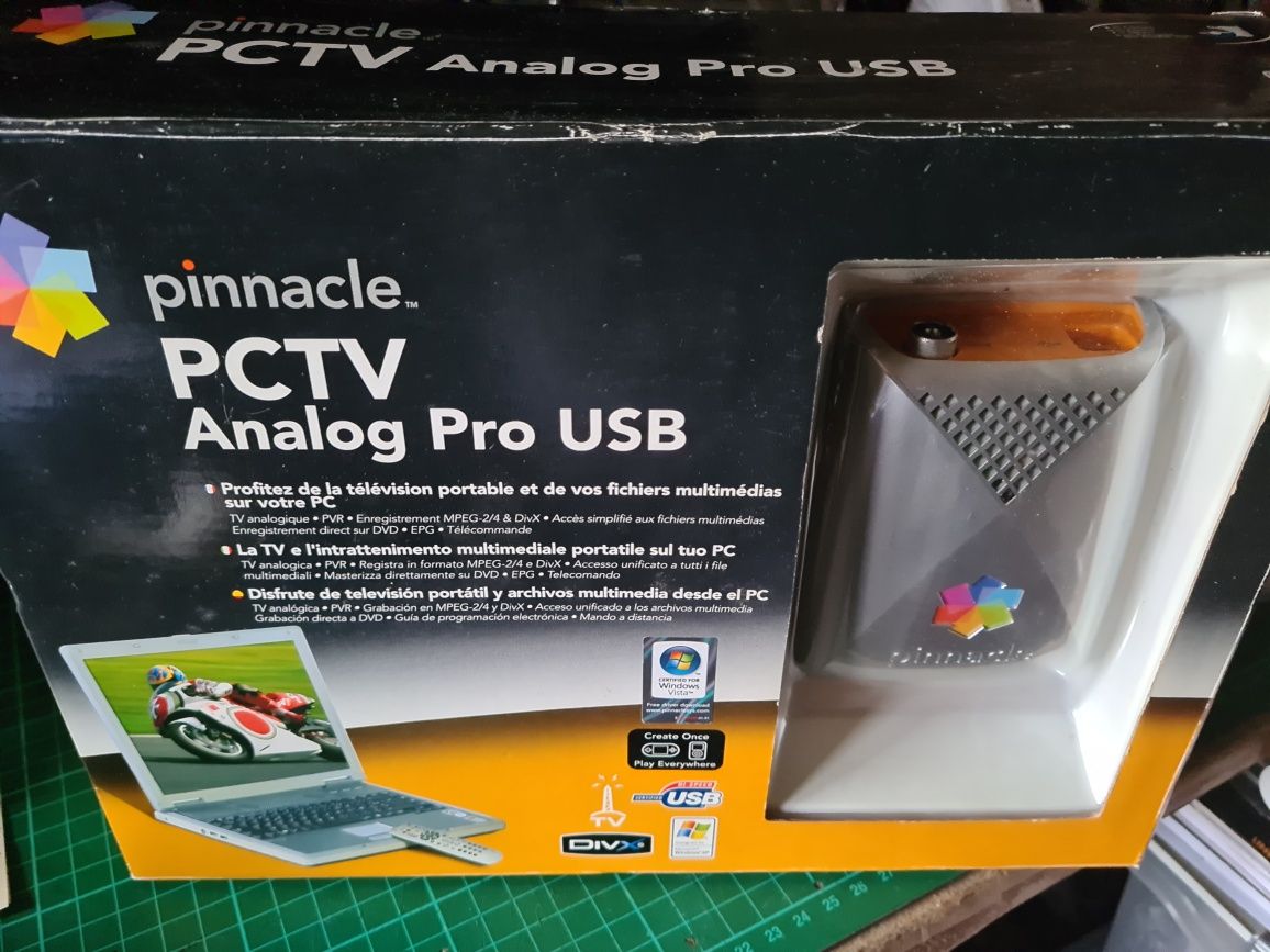 Placa externa de TV e captura video - Pinnacle Analog Pro USB