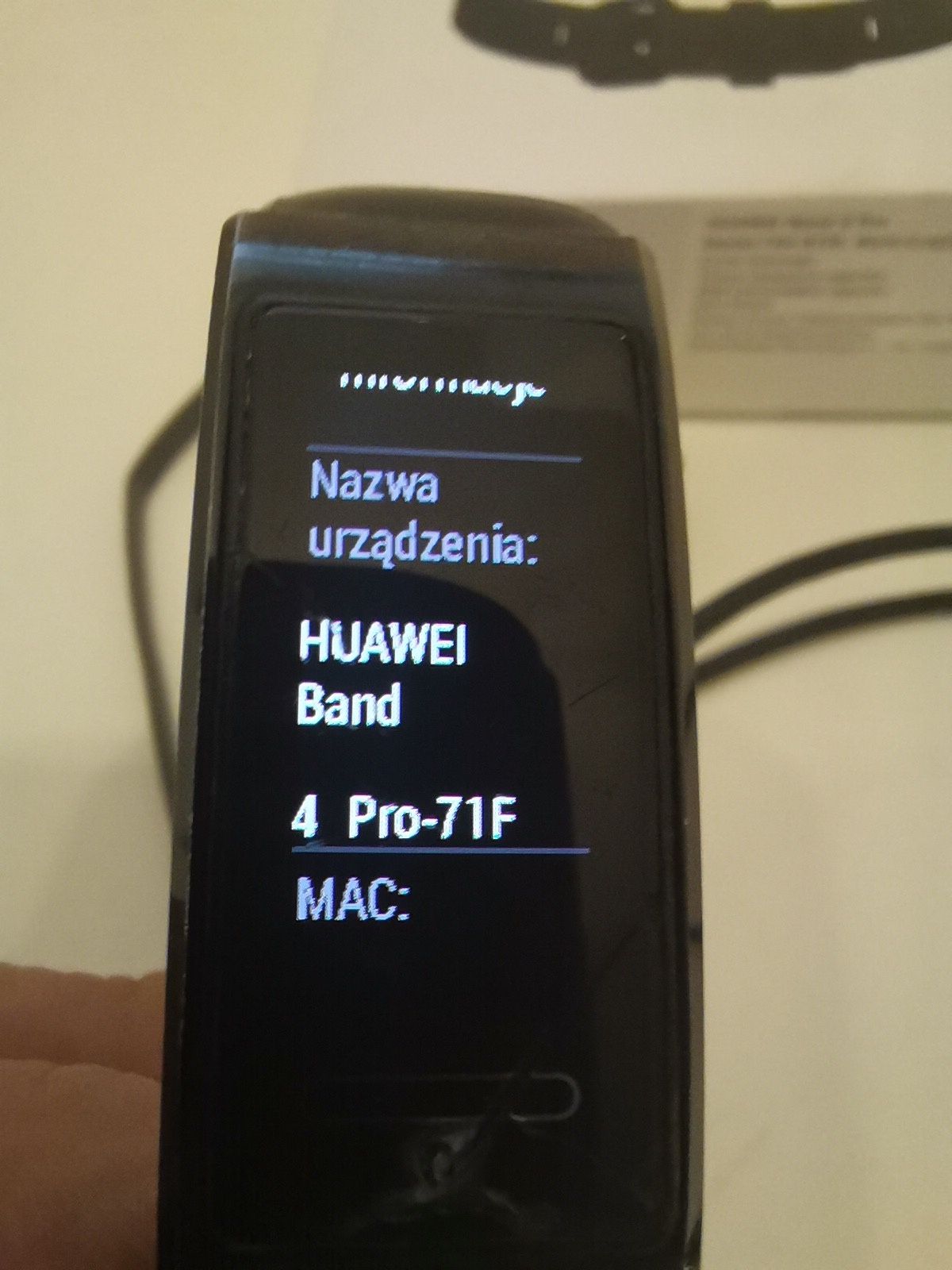 Smartband HUAWEI Band 4 Pro Czarny model 71F