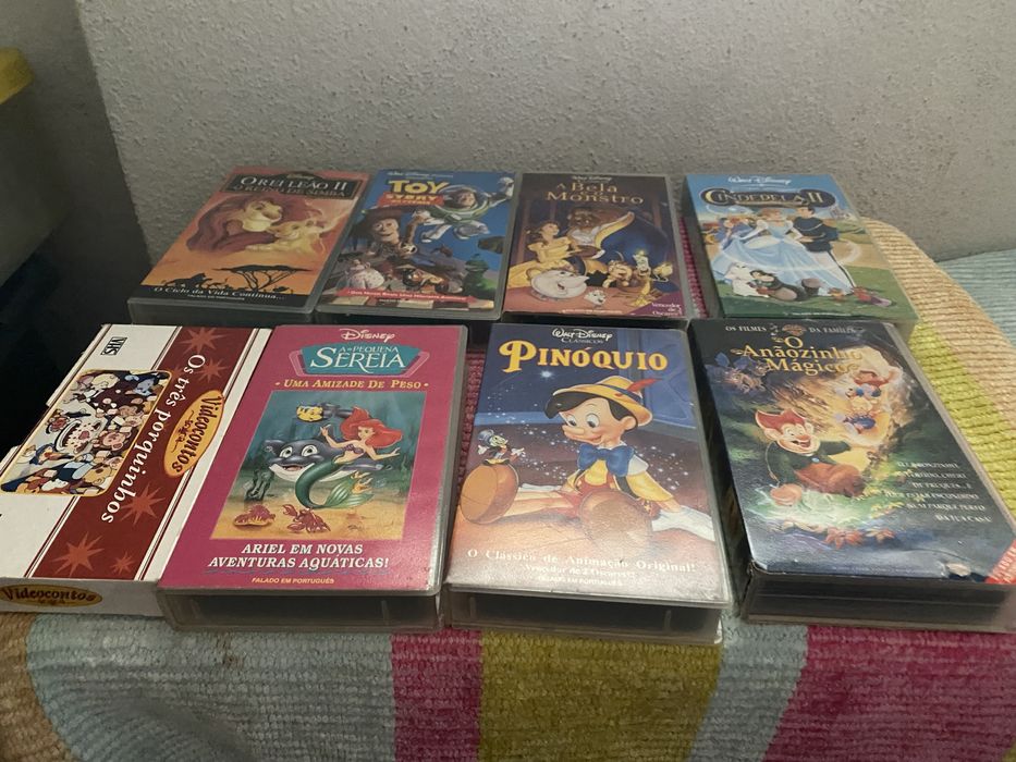 Muitas cassetes de video