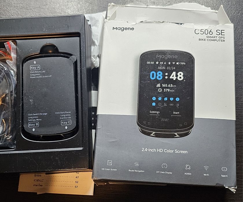 Magene C506 komputer rowerowy licznik GPS Nawigacja Mapy Bluetooth WiF