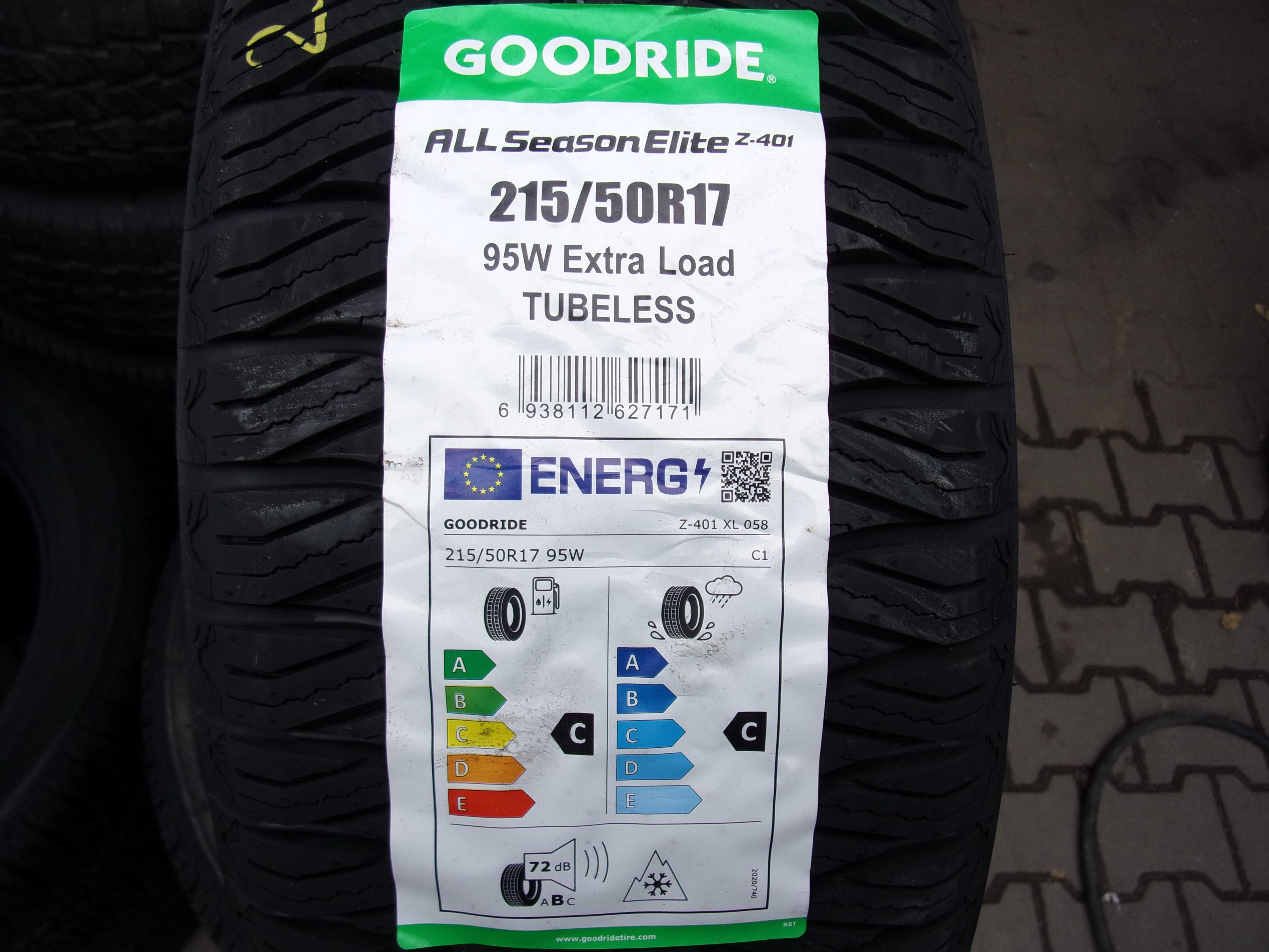 Nowe opony całoroczne wielosezonowe 215/50/17 Goodride 2024r