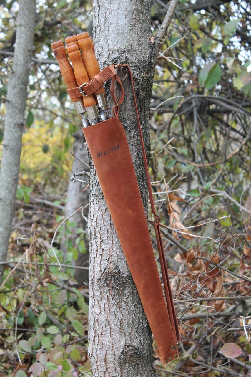 Шампура жосткие, с деревянными ручками