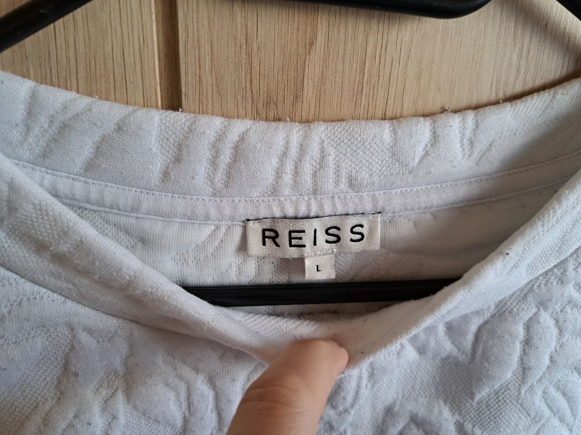 REISS bluza damska biala roz L/40