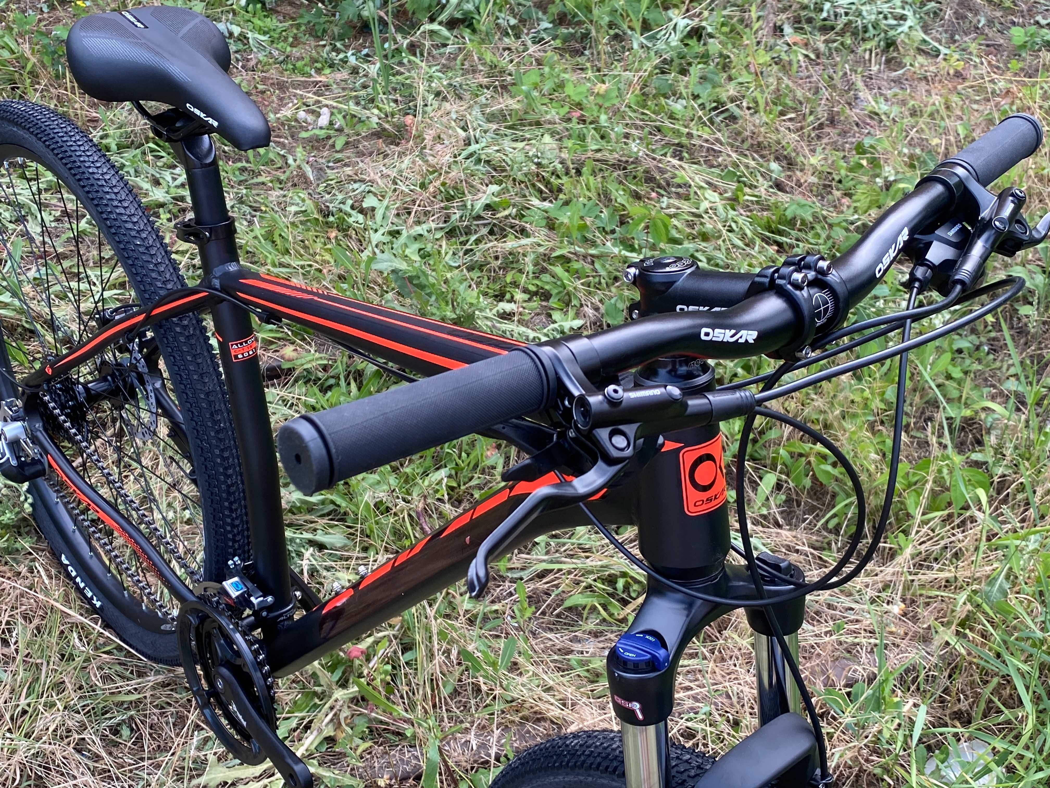 Новий велосипед Oskar Jura 2020 29 колеса 19 рама чорно-червоний