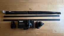 Bagażnik dachowy Thule belki 761 120cm + Stopy 757 na relingi