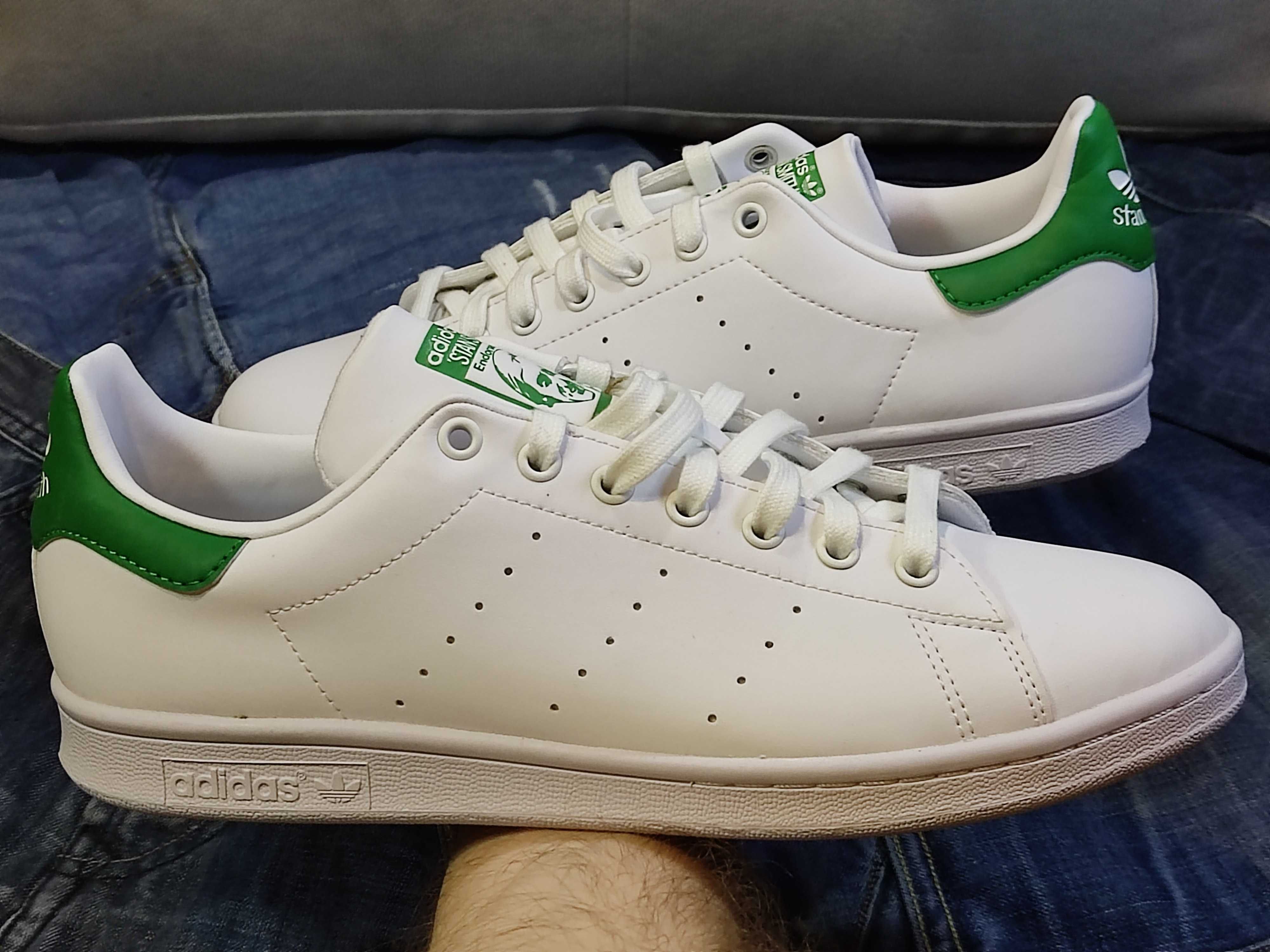 Оригінальні білі кросівки осінні Adidas Stan Smith оригінал кеди осень